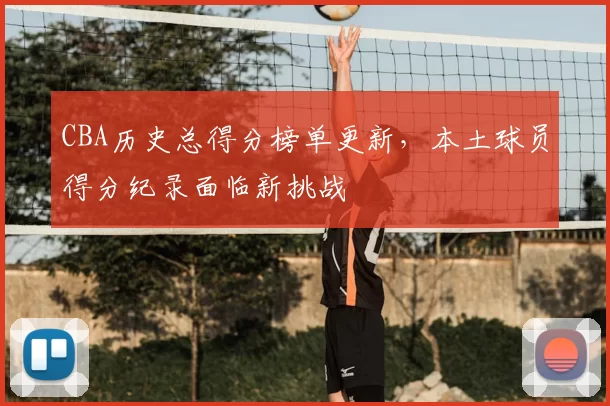 CBA历史总得分榜单更新，本土球员得分纪录面临新挑战