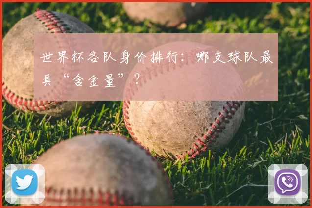 世界杯各队身价排行:哪支球队最具“含金量”?