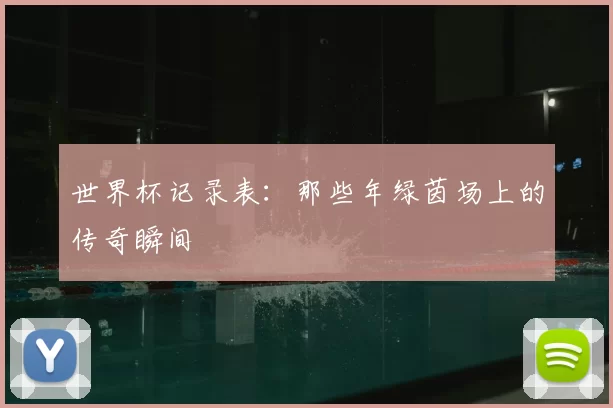 世界杯记录表：那些年绿茵场上的传奇瞬间