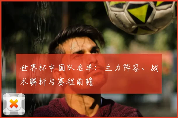 世界杯中国队名单:主力阵容、战术解析与赛程前瞻