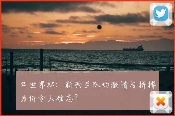 年世界杯：新西兰队的激情与拼搏为何令人难忘？